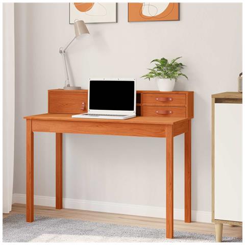 Scrivania con cassetto Marrone cerato 110 x 50 x 93 cm - Foto 2