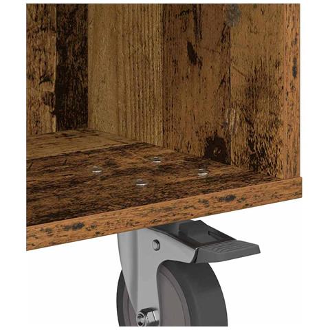 Tavolino con Ruote Legno vecchio 50,5 x 50 x 30 cm - Foto 9