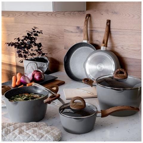 batteria di pentole 8 pz in alluminio forgiato Natural Love - Foto 2