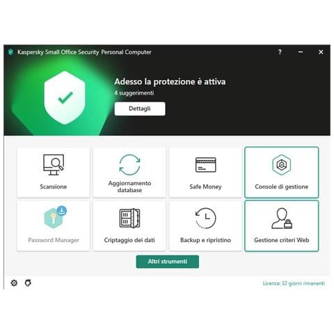 1PZ SMALL OFFICE SECURITY 2024 - PC / MAC / ANDROID / IOS -20 UTENTI-2 SERVER-1 ANNO - Foto 2