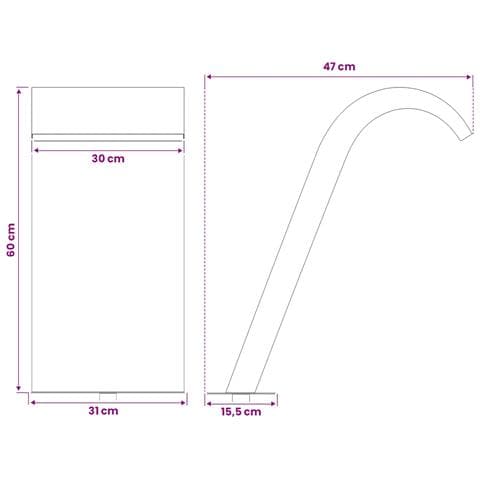 Fontana da Piscina Argento 47 x 31 x 60 cm Acciaio Inox - Foto 9