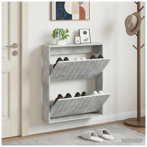 Mobiletto per Scarpe da Muro ZWOLLE 71 x 17 x 86 cm - Foto 2