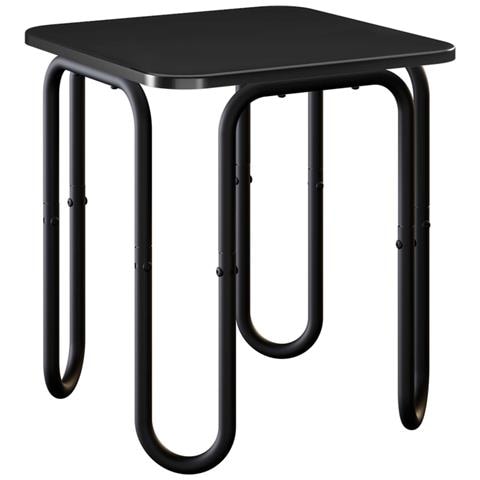 Tavolino da salotto Nero 40 x 40 x 45 cm Legno ingegnerizzato - Foto 1
