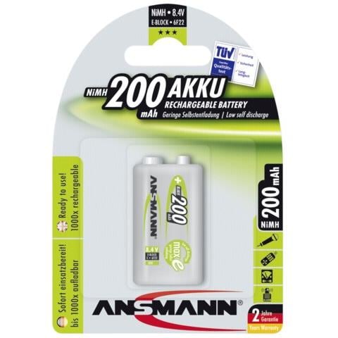Batteria Singola Ricaricabile Nimah 9 V Transistor 200 Mah - Foto 3