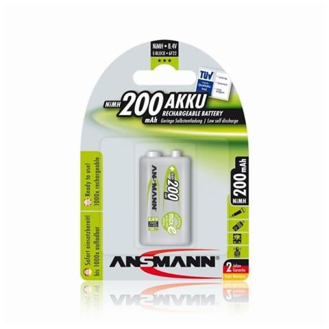 Batteria Singola Ricaricabile Nimah 9 V Transistor 200 Mah - Foto 1