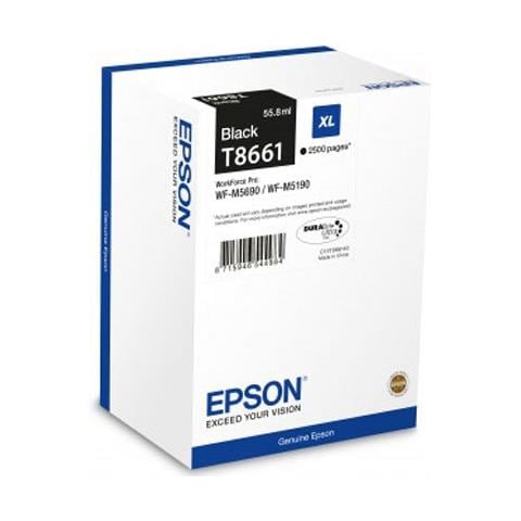 C13T866140 Cartuccia Ink Originale Nera per Epson Epson WF-M 5190 DW Capacità 2500 Pagine  - Foto 1