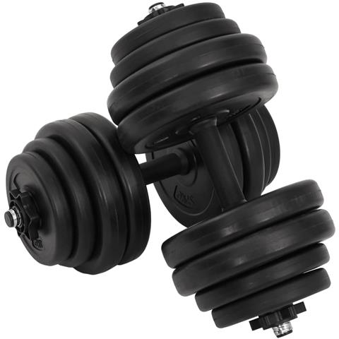 Set 2 manubri con pesi intercambiabili 2x15 Kg - Foto 1