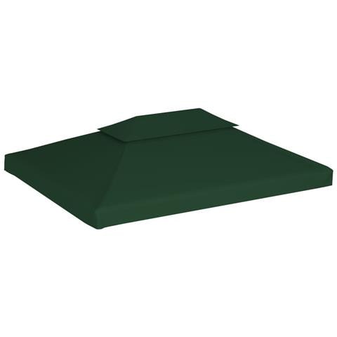 Telo Impermeabile Ricambio per Gazebo 310g / m² Verde 3x4m - Foto 2