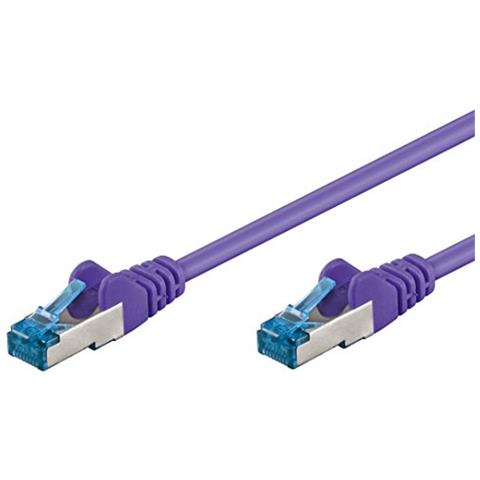 ICOC LS6A-005-VL - Cavo di rete Patch in rame Cat. 6A Viola SFTP LSZH 0,5m - Foto 1