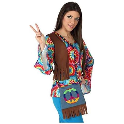 Atosa - patta borsa Hippy Multicolore frange - Foto 2