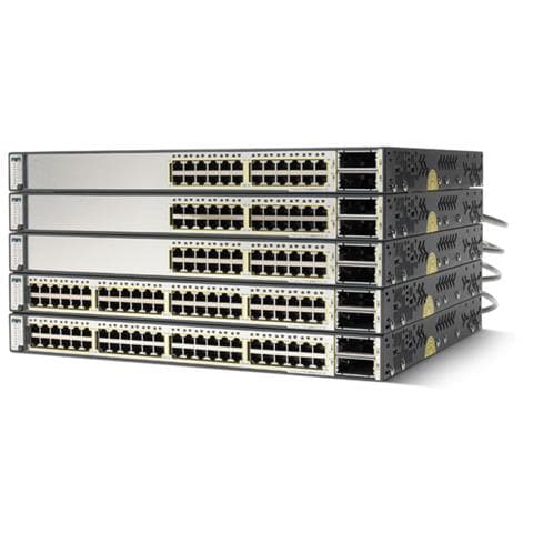 Cisco WS-C3750E-48PD-EF, Gestito, BRIDGE-MIB, CISCO-CDP-MIB, CISCO-CLUSTER-MIB, CISCO-CONFIG-MAN-MIB, CISCO-ENTITY-FRU-CONTROL-MIB, CI, 51, 48, 51, RS-232, IEEE 802.1D, IEEE 802.1p, IEEE 802.1Q, IEEE 802.1s, IEEE 802.1w, IEEE 802.1x, IEEE 802.3, IEEE 802.3, SNMP, SNMPv2, SNMPv3, RMON, Telnet, TACACS - Foto 1