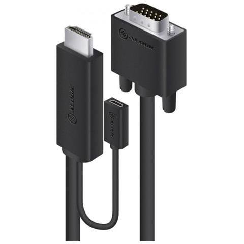 HDVG-MM-02 cavo di interfaccia e adattatore HDMI + Micro USB VGA Nero - Foto 1