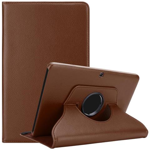 Custodia Per Tablet Compatibile Con Samsung Galaxy Tab 3 (10.1"" Zoll) P5200 In Bruno Fungo - Coperchio Protettivo Senza Auto Wake Up, Con Funzione Stand E Chiusura A Fascia Elastica - Foto 1