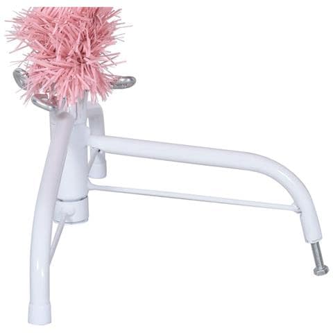 Albero Di Natale Artificiale A Metà Con Supporto Rosa 120cm Pvc - Foto 2