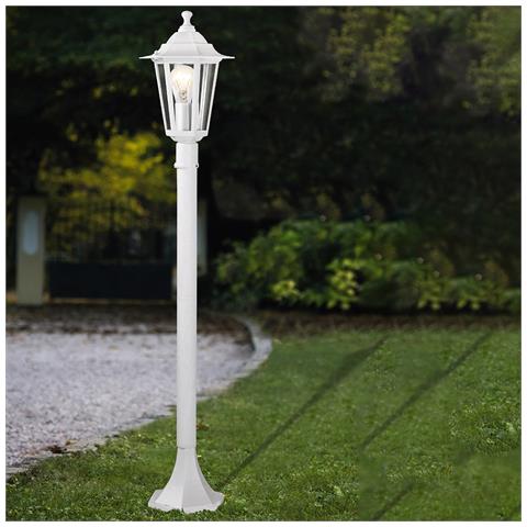 Lampada Contemporanea Da Esterno Laterna 5 1 Luce Alluminio Fuso Bianco - Foto 1