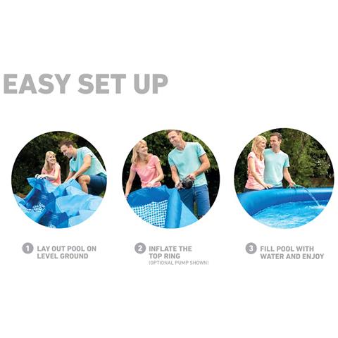 Piscina Easy Set Con Sistema Di Filtri 457x84 Cm - Foto 2