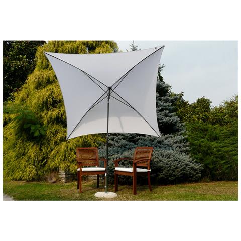 MAFFEI Sonnenschirm 'Kronos Ecru' – 300x200 Cm, Garten-Schirm Für Terrasse & Balkon