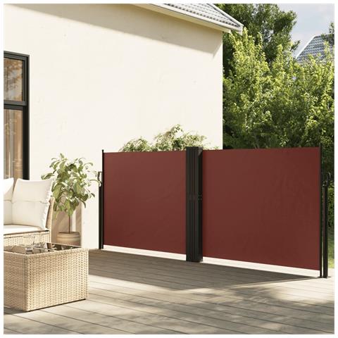 Tenda da Sole Laterale Retrattile Marrone 120x1200 cm - Foto 10