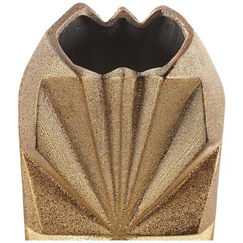 Vaso Decorativo Aelia Gres Porcellanato 37 Cm Oro - Foto 2