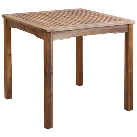 Tavolo Da Esterno Quadrato In Legno Di Acacia 80x80 - Foto 1