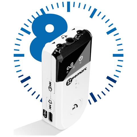 Amplificatore Ascolto Bluetooth Con Collana Magnetica Autonomia 8 Ore, Bianco - Foto 5