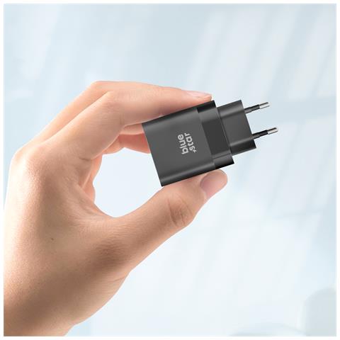 Caricabatterie Usb-c 45w Power Delivery Compatto Con Cavo Usb-c, Nero - Foto 2
