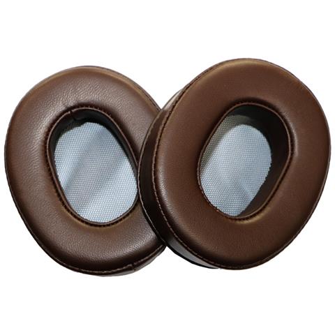 1 Paio Di Cuscinetti Auricolari In Pelle Di Pecora Per Sony Mdr-1adac / 1abt / 1a1r / 1rbt Brown - Foto 1