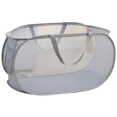 Cesto Portabiancheria Pieghevole Con Manici Grey - Foto 1