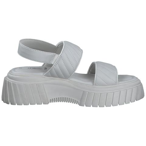 Beige Casual Open Sandals Sandali Sintetico E Tessile Scarpe Donna Beige Eu 39, 5-28705-20 400 - Foto 3