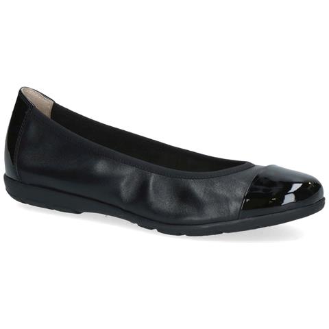 Black Comb Casual Closed Ballerinas Ballerine Pelle Scarpe Donna Nero Eu 36, 9-22152-42-019 - Foto 1