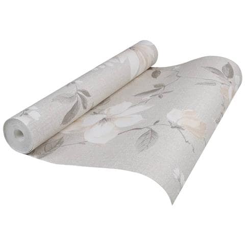 Carta da Parati 3D Motivo Floreale Grigio 10x0,53 m Non Tessuto - Foto 2