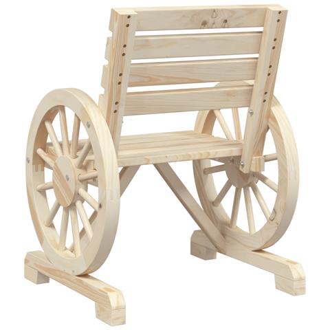 Sedie da Giardino 4 pz in Legno Massello di Abete - Foto 2