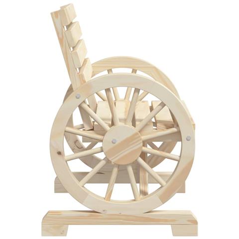 Sedie da Giardino 4 pz in Legno Massello di Abete - Foto 10