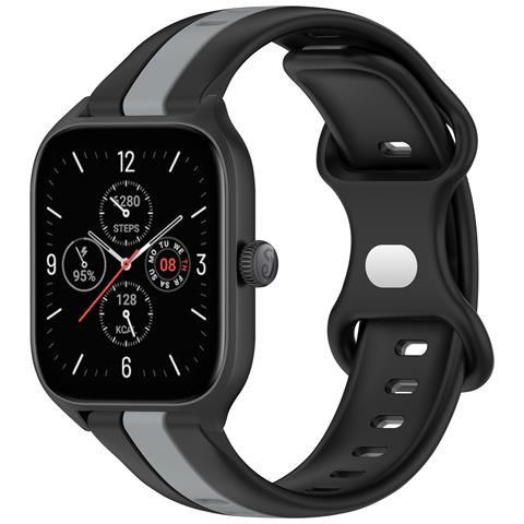 Cinturino Per Orologio Bicolore Black+grey 20 Mm - Foto 2