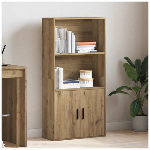 Libreria Rovere Artigianale 60x24x120 Cm In Truciolato - Foto 3