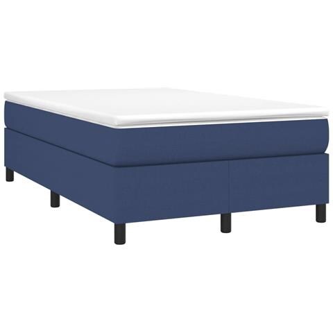 Giroletto A Molle Con Materasso Blu 120x190 Cm In Tessuto - Foto 1