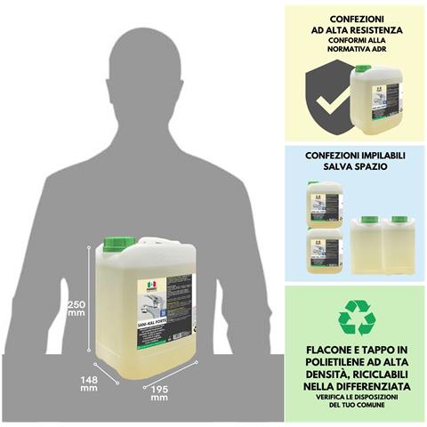 Sani-kal Forte 5lt - Disincrostante Forte Anticalcare - Foto 5