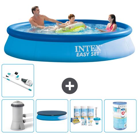 Piscina Fuori Terra - In Giro - 366x76 Cm - Blu - Include Accessori Coordinati A998 - Foto 1