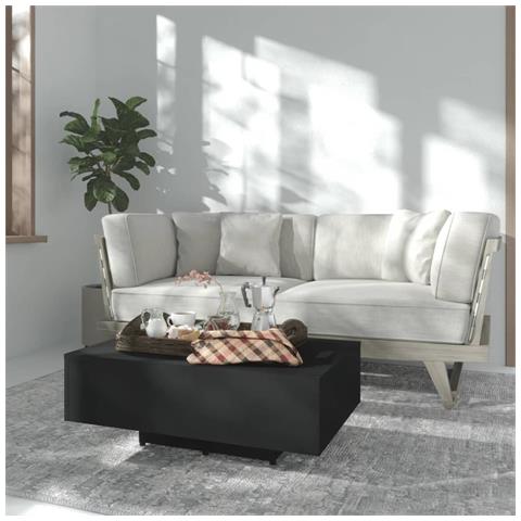 Lusso Casadino - Tavolino Da Salotto Nero 85x55x31 Cm In Legno Multistrato - Foto 6