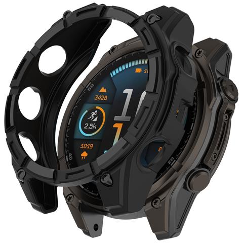 Custodia Protettiva Nera In Tpu Tactix 8 Per Garmin 51mm Solar Black - Foto 1
