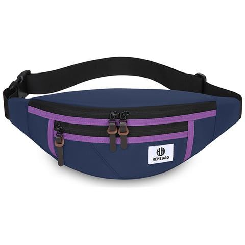 Elegante Marsupio In Tessuto Oxford Grigio Da Uomo - Trasporto Versatile Blue - Foto 1