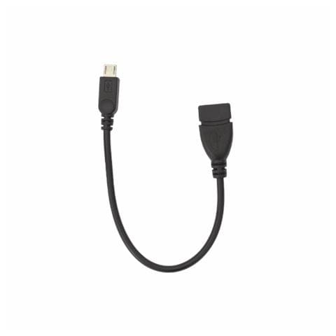 USB F-MICRO M /R cavo USB 0,1 m Micro-USB A USB A Nero - Foto 1
