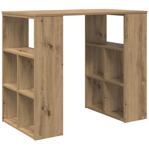 Scrivania d'angolo Rovere Artigianale Legno ingegnerizzato Media - Foto 1