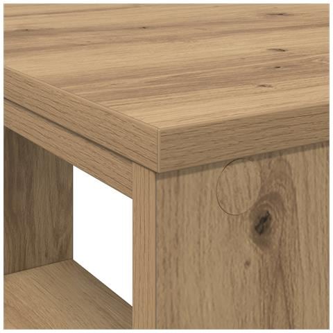Scrivania d'angolo Rovere Artigianale Legno ingegnerizzato Media - Foto 7