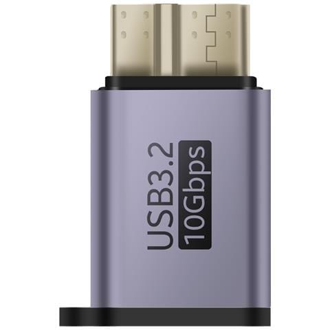 Adattatore Usb-c Femmina Verso Micro-b 3.2 Superspeed Maschio 10gbps, Grigio - Foto 2