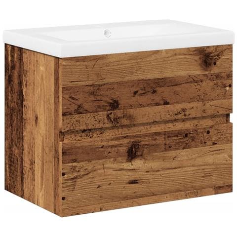 Mobile con Lavabo Integrato Legno Antico - Foto 1