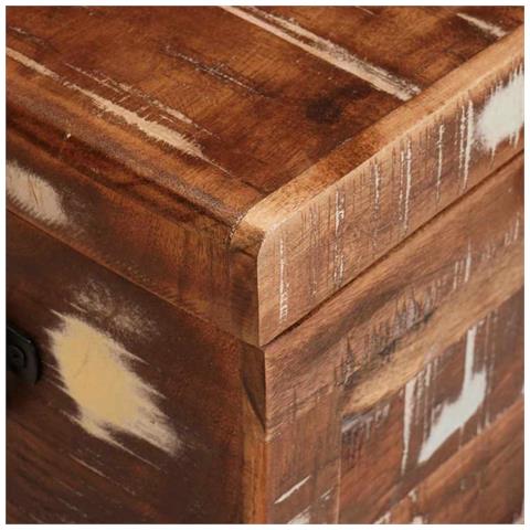 Scatola di Stoccaggio Multicolore legno massello di riciclo - Foto 9