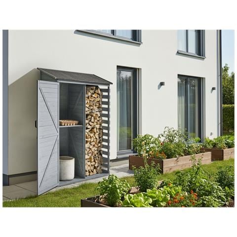 Capanno Per Gli Attrezzi Cengio 130 Cm 57 Cm Grigio - Foto 1