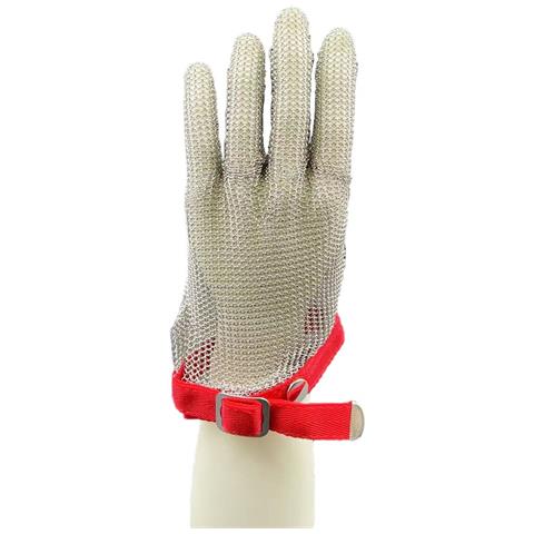 Guanti Resistenti Al Taglio Con Cinturino In Nylon - Maglia In Acciaio Inossidabile 316l Per La Lavorazione Degli Alimenti, Taglio Dei Metalli - Foto 1