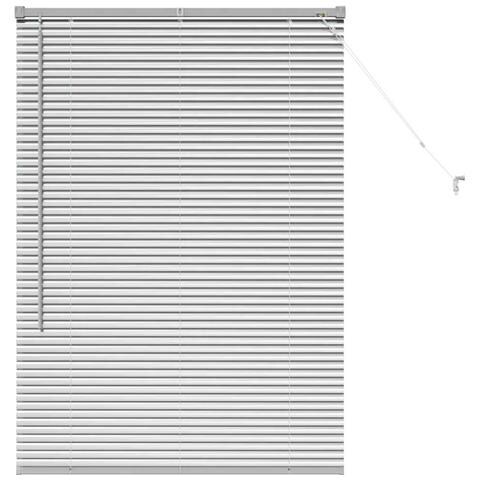 Tenda per Finestra con tende Manuale Argento Alluminio - Foto 1